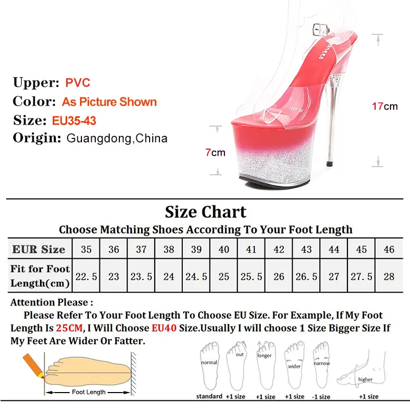 Summer Sexy Open-toed Shine Sandals Women 17cm Nightclub Bridal Model Show  women's Shoes Waterproof Platform T Station Heels