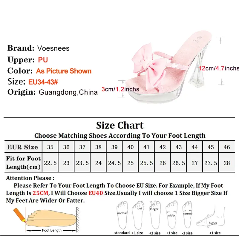 Bow Slippers Women Thick Sole Clear Heels Slides Luxury Square Toe Party Shoes 2025 Summer Transparent Platform Ladies Sandals