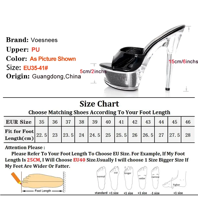 2025 New Women Clear Heel Summer Fashion Slippers Super High Platform Woman Club Party Sexy Slides Sandals 15CM Stiletto Shoes