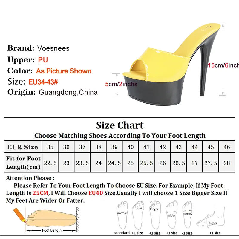 Super High Heels Women Mixed Color Platform Mules 15CM Stiletto Shoes Summer Model Show Sandals Plus Size Summer Party Slippers