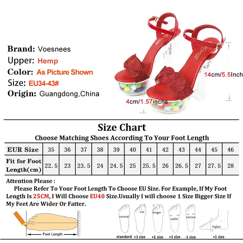 Buckle Strap Sandals For Women Hemp Upper 14CM Thick High Heels Summer Nightclub Party Shoes Clear Platform Model Runway Shoes
