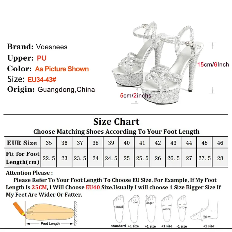 Summer Women Sandals Sexy Narrow-band Thick Platform High Heels Gladiator Buckle Strap Shoes Female Nightclub Sandals Large Size