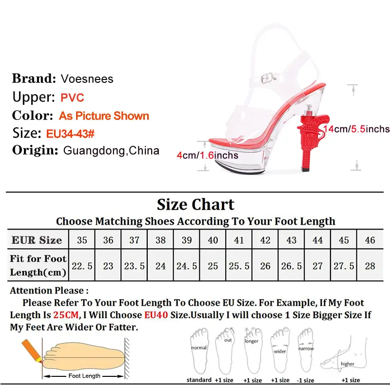 2024 Summer Sexy PVC Thick Platforms Transparent High Heels Nightclub Pole Dance Shoes 14CM Gun heel T Show Women Clear Sandals