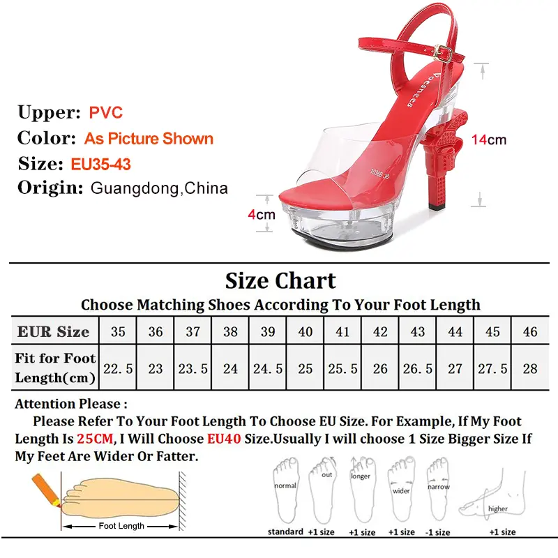 Voesnees Brand Designer Women Shoes High Heels Color Strange style Crystal 14cm Sexy Platform Sandals Girl Show wedding Shoes