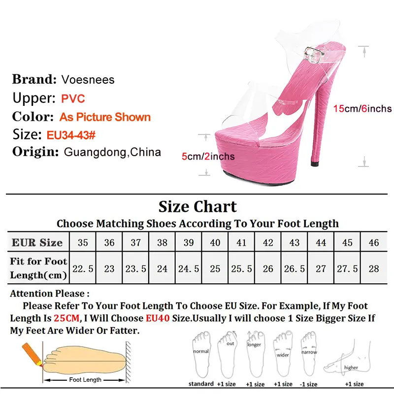 New Platform Sandals 15CM Super High Heels Women Club Party Shoes Buckle Strap Summer Transparent Perspex Green Sandals Size 43
