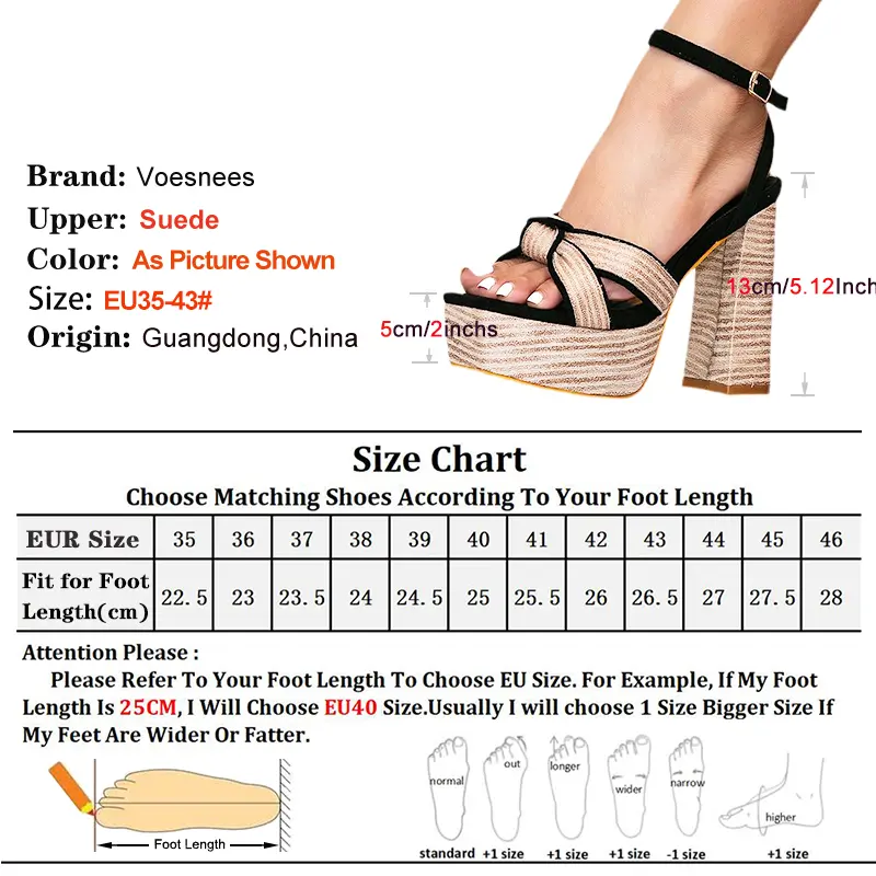 Retro Style Buckle Strap Sandals For Women Summer Hollow Wood Print High Heels 13CM Square Toe Gladiator Plus Size Woman Shoes
