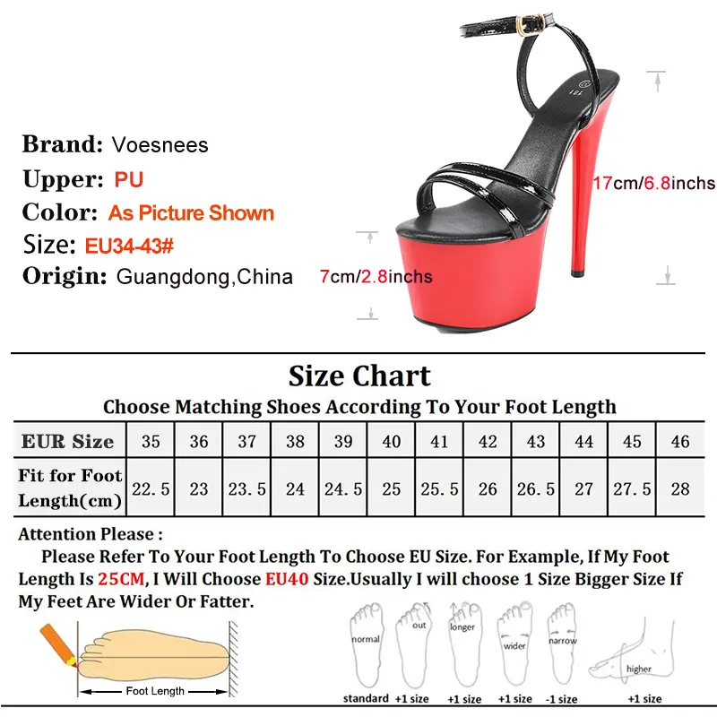 Cross Ankle Strap Summer Sandals Fashion Narrow band Large Size Shoes Thick Platform Women Club Party 17CM High Heels Sandals