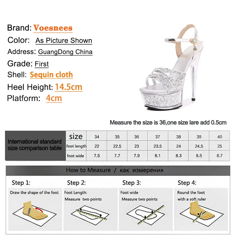 New Thin Band Hollow Out Women Shoes Summer Golden Crystal High Heels 14.5CM Shiny Sequined Wedding Sandals Model Catwalk Show