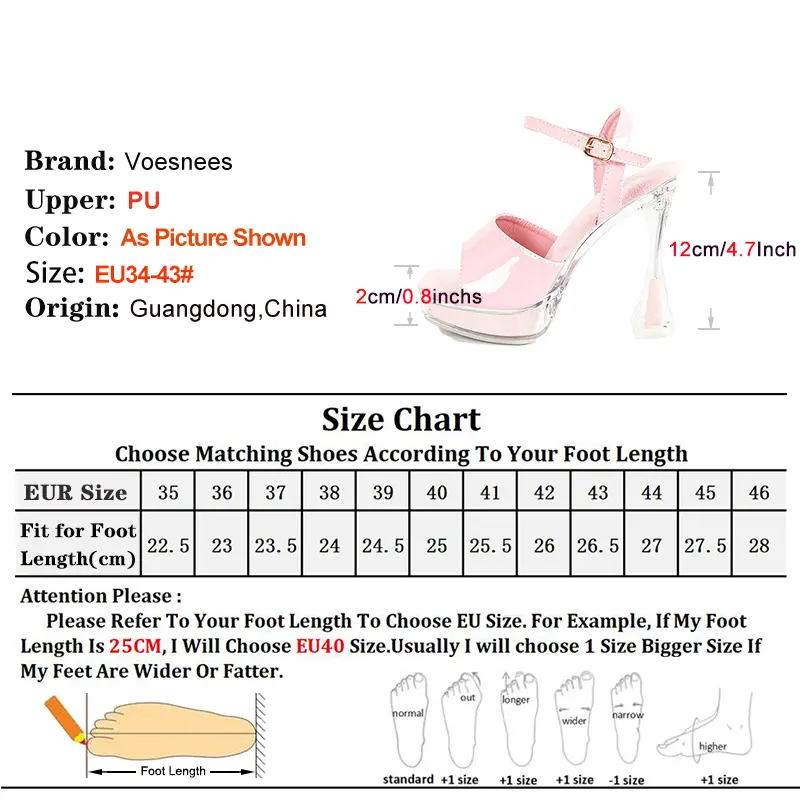 2025 New Women Sandals 12CM Square Toe Party Dress Shoes Gladiator Club Summer High Heels Fashion Platform Transparent Sandals