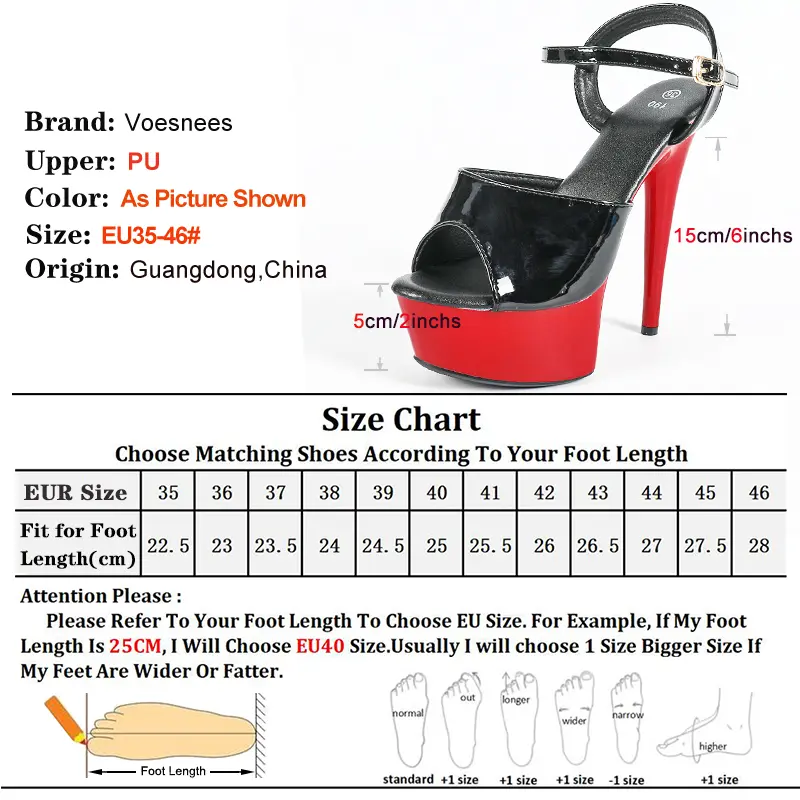 15CM Red Heel Party Shoes Summer Women Thick Platform Sandals 2025 New Buckle Strap Fashion Cross Shoelaces Perform High Heels