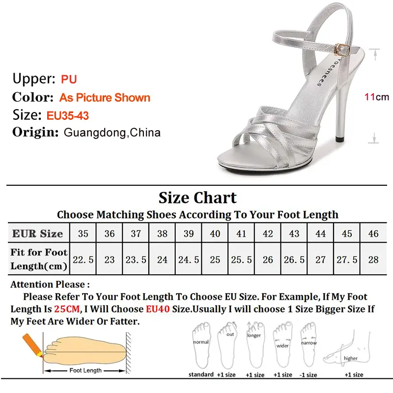 Model Catwalk High Heels Stiletto Sexy Platform 11cm Sandals Female Summer Red party Shoes Woman Sandals Cross Straps Size 43