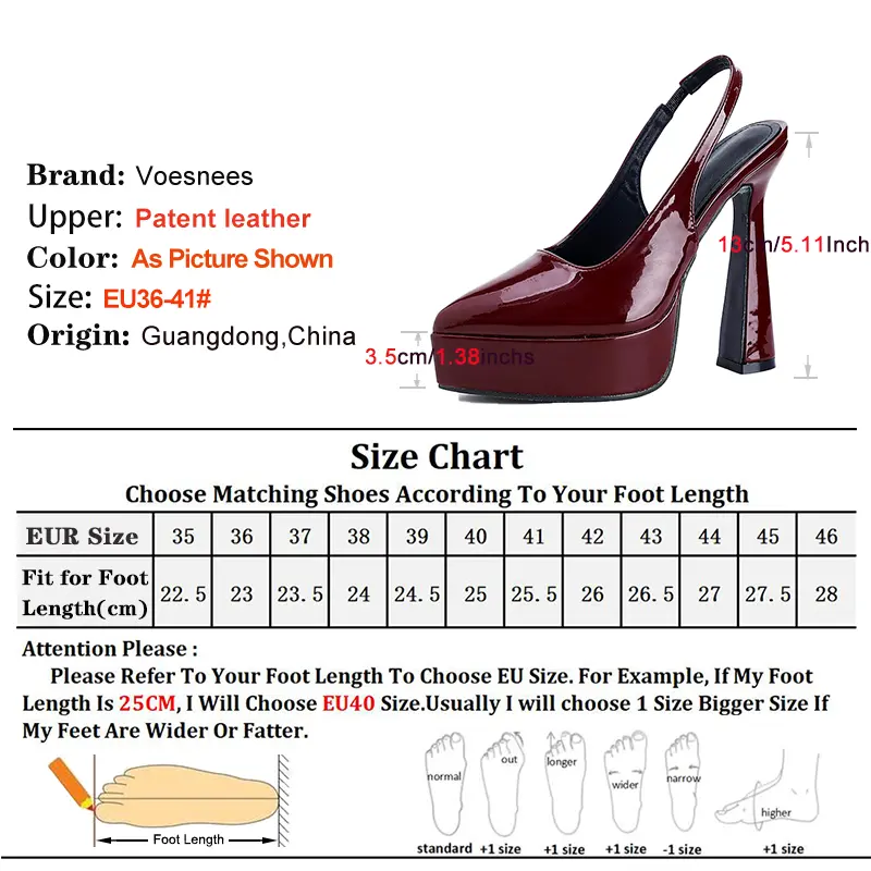Plus Size 36-41 Women Pointed Toe High Heels 13CM Closed Toe Summer Elegant Woman Pumps Fashion Platform Slingback Female Shoes
