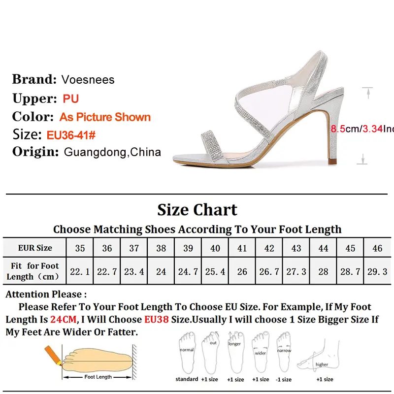 Fashion Party Dress Shoes For Women 8.5CM Thin Heel Flash Diamond Back Strap Sandals Designer 2025 New Temperament High Heels