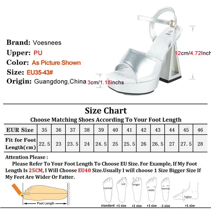 2025 New Triangle Heel Strange Style Woman Square Toe Sandals 12CM Fashion Ladies Party Shoes Summer Pink Thick Platform Sandals