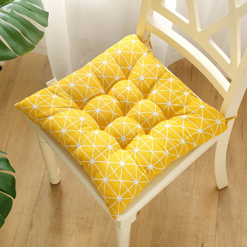 Chair Cushion Square Mat Cotton Upholstery Soft Padded Sofa Cushion Pad Office Home Or Car Garden Sun Lounge Seat Cushion