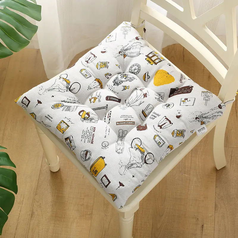 Chair Cushion Square Mat Cotton Upholstery Soft Padded Sofa Cushion Pad Office Home Or Car Garden Sun Lounge Seat Cushion