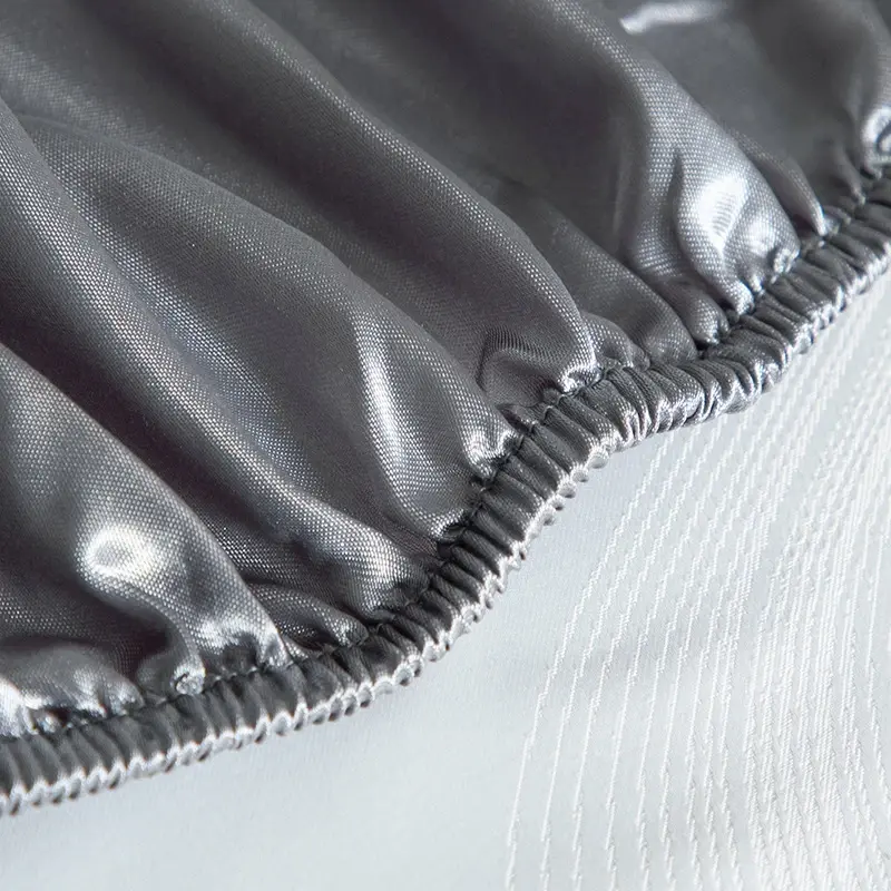 European and American Sizes Satin Fitted Sheet Smooth Skin-friendly Elastic Band Bed Sheet King Size Rayon Full Bedsheet 180x200