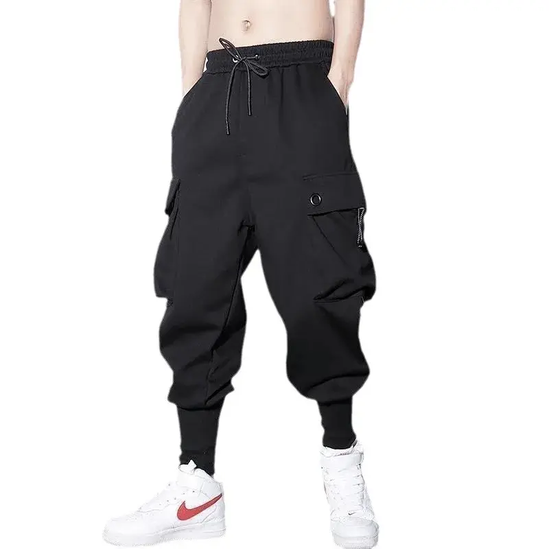 Stylish Cargo Pants Men Y2k Techwear Big Pocket Design Slim Fit Trousers Teenager Stylish Streetwear Hip Hop Pencil Pants