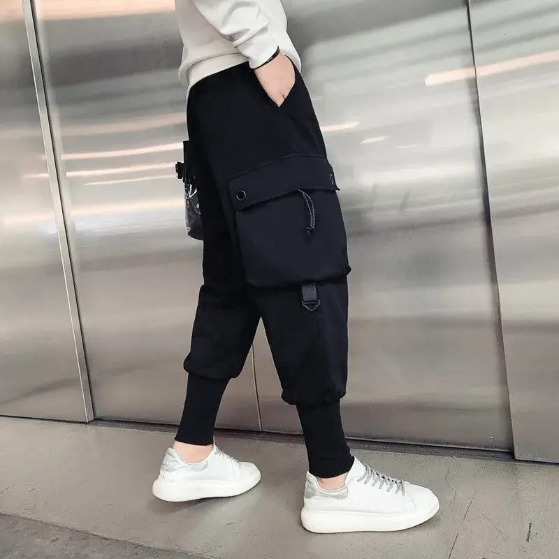 Stylish Cargo Pants Men Y2k Techwear Big Pocket Design Slim Fit Trousers Teenager Stylish Streetwear Hip Hop Pencil Pants