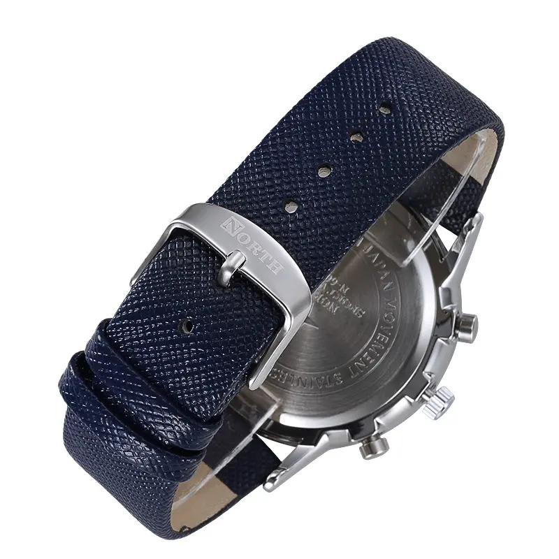 Unique Men Casual Watches Brand North 30M Waterproof Quartz Clock for Men Classic Antique Dress Wristwatch