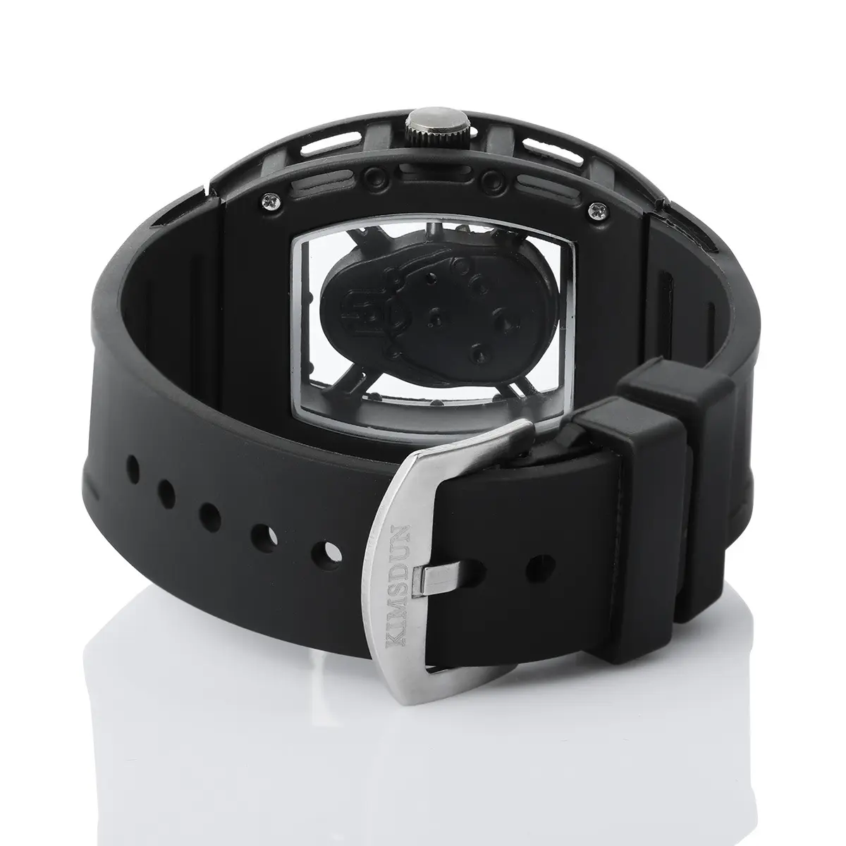 Unique Skull Watches for Men Fashion Hollow Design Quartz Mens Watches Y2k Black Gothic Punk Casual Sport Wristwatch Waterproof