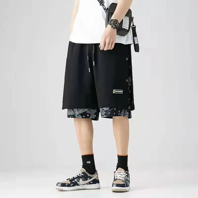 Fashion Men Basketball Shorts Summer Baggy Sports Thin Shorts for Men Y2k Black Techwear Jogging Streetwear Male Anime Clothes