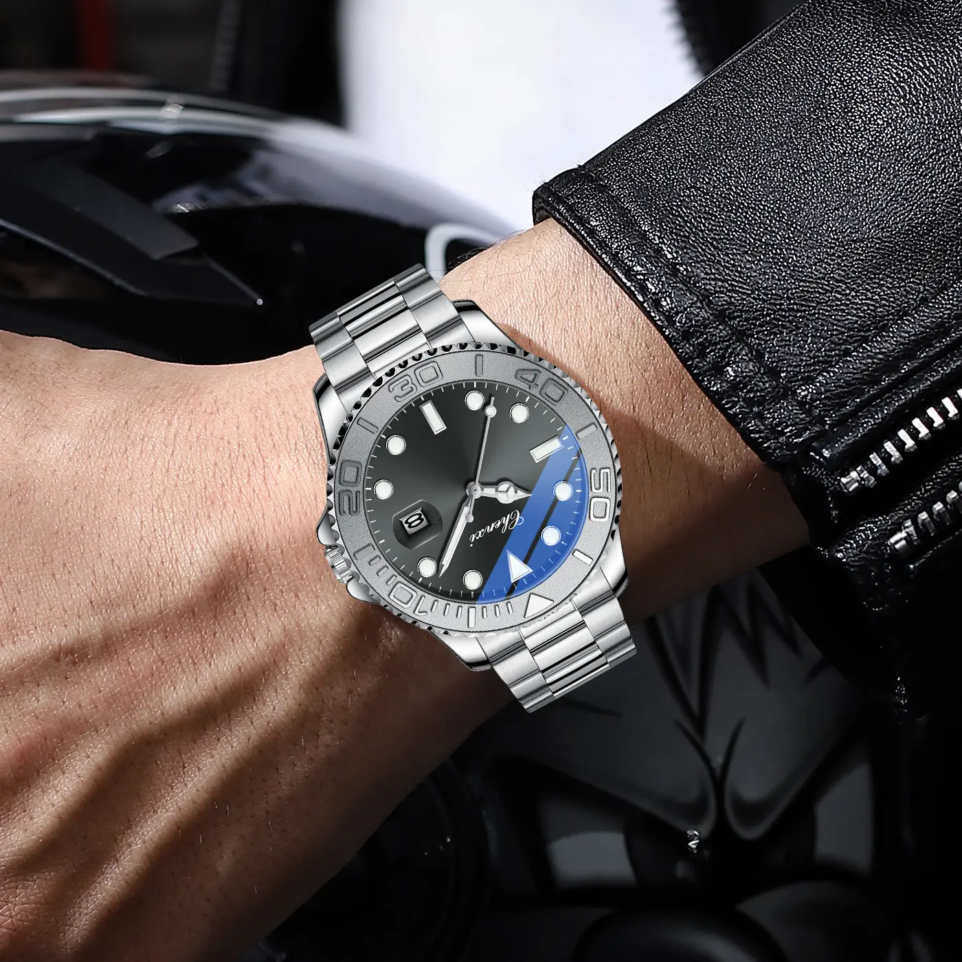 Casual Men's Wristwatch Stainless Steel Fashion Business Sport Quartz Watches for Men