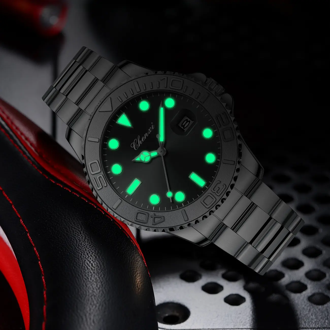 Casual Men's Wristwatch Stainless Steel Fashion Business Sport Quartz Watches for Men