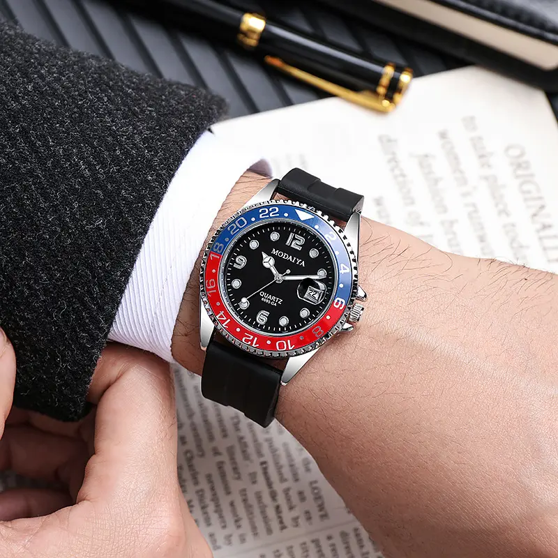 MODAIYA Classic Men's Watch Luxury Brand Quartz Watch Men's Silicone Strap Military Watch Relogio Masculino 2025