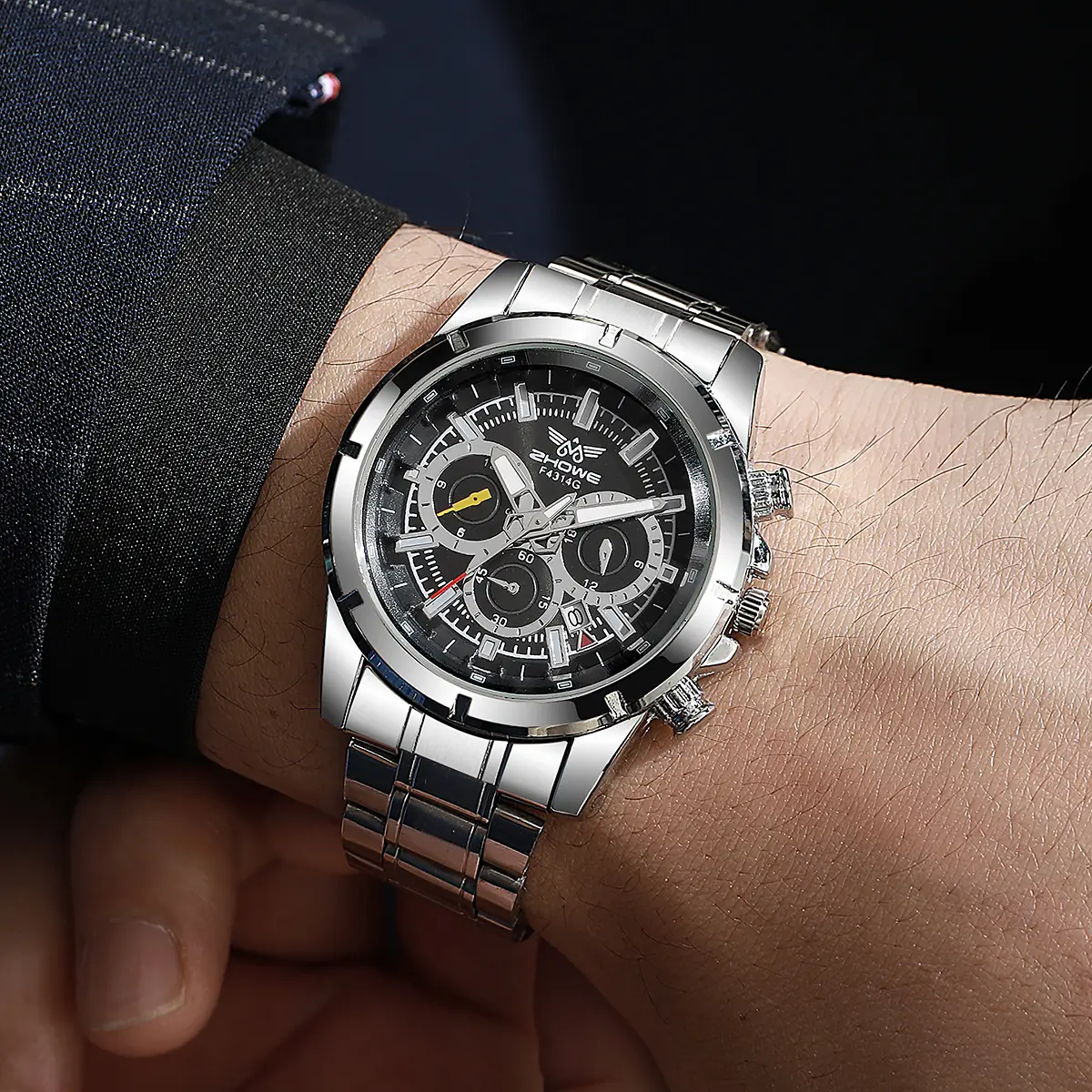 Hot Sell Men Quatrz Watch Sport Mens Watches Top Brand Luxury Business Full Steel Quartz Clock Men Relogio Masculino