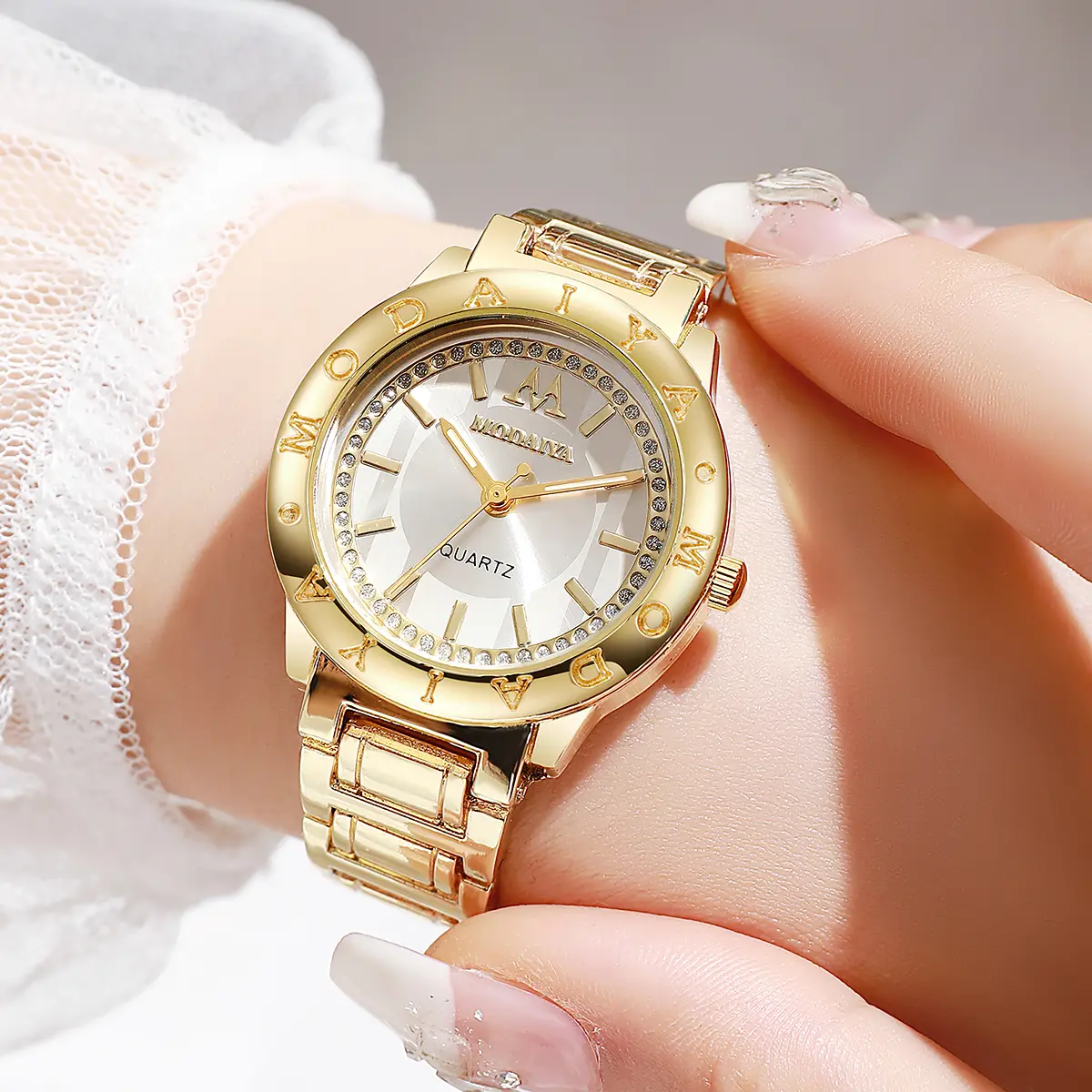 New Luxury Ladies Wristwatches Fashion Diamond Women's Quartz Watches Top Brand Woman's Gifts Clock