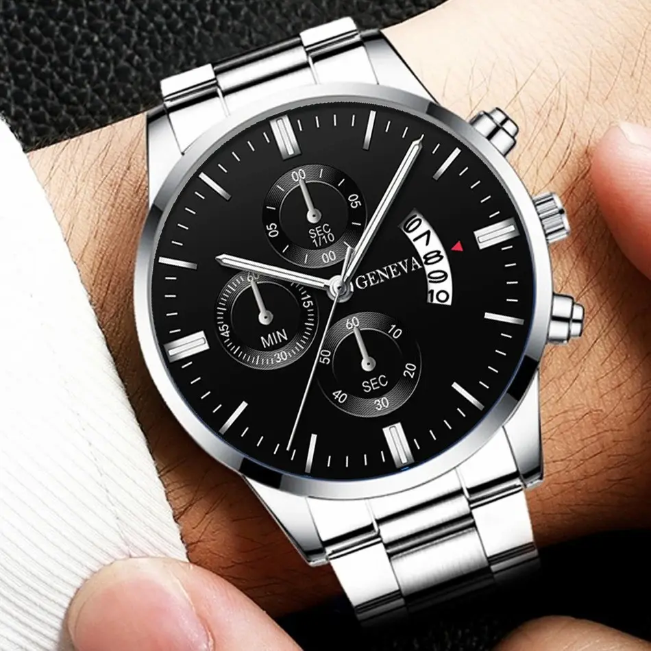Men Fashion Ultra Thin Watches Simple Men Business Stainless Steel Quartz Watch Casual Watch For Man Relogio Masculino