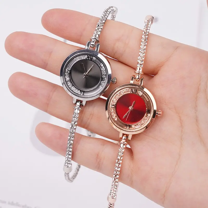 New Fashion Rhinestone Women's Watch Fine Strap Female Analog Quartz Watches Clock Gift Reloj Mujer