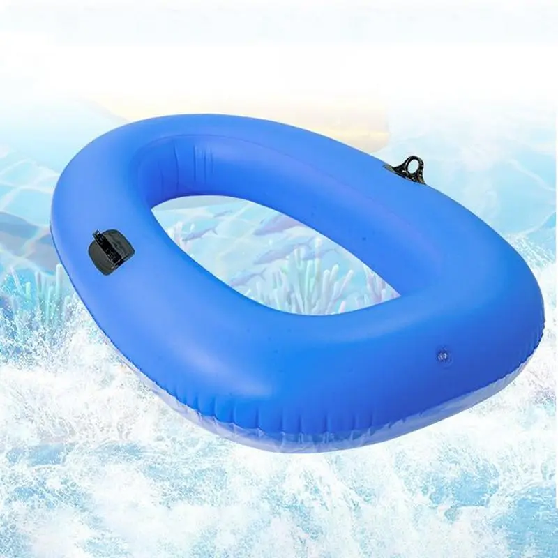 Inflatable Boat Clear Bottom Lake Raft 62.9x43.3 Inch Water Raft Lake Boat for Kids Adults Relaxing Floating Leisure Beach River
