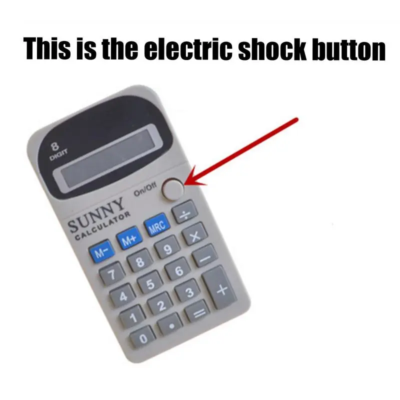 Electric Prank Toys Electric Funny Calculator Counter Tricky Toy Joke Funny Gadget For Holiday Party Birthday Halloween Party
