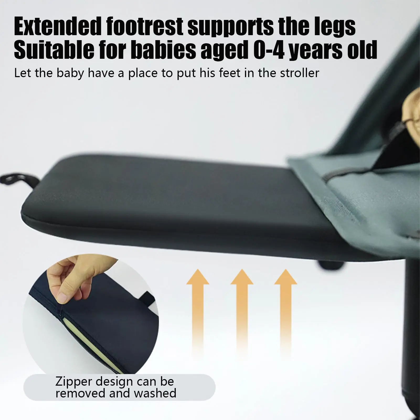 baby Stroller Footrest Leg Rest Board Connector Support Attachment for Outdoor Travel Seat Liners Pushchair Accessories