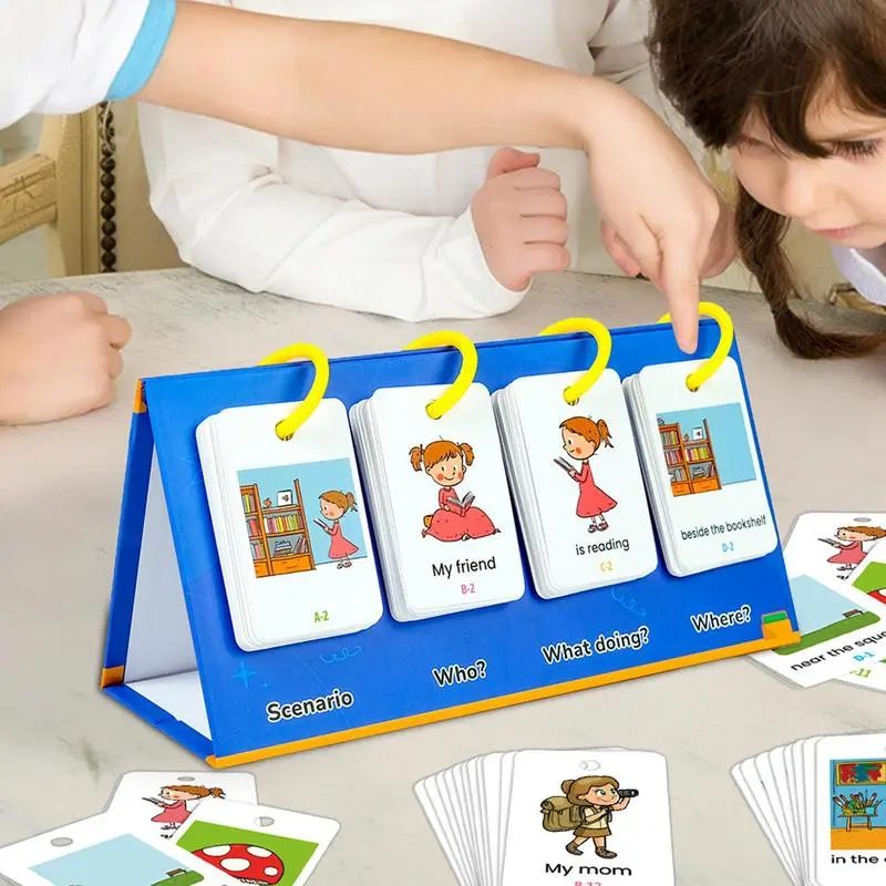 Kindergarten Flash Cards 80 Pieces Interactive Letter Sound Phonics Game English Enlightenment Early Educational Flash Cards Set