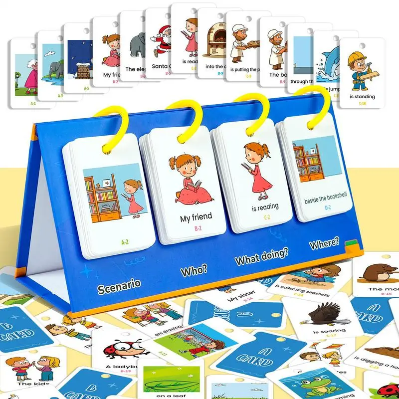 Kindergarten Flash Cards 80 Pieces Interactive Letter Sound Phonics Game English Enlightenment Early Educational Flash Cards Set