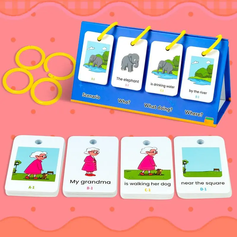 Kindergarten Flash Cards 80 Pieces Interactive Letter Sound Phonics Game English Enlightenment Early Educational Flash Cards Set