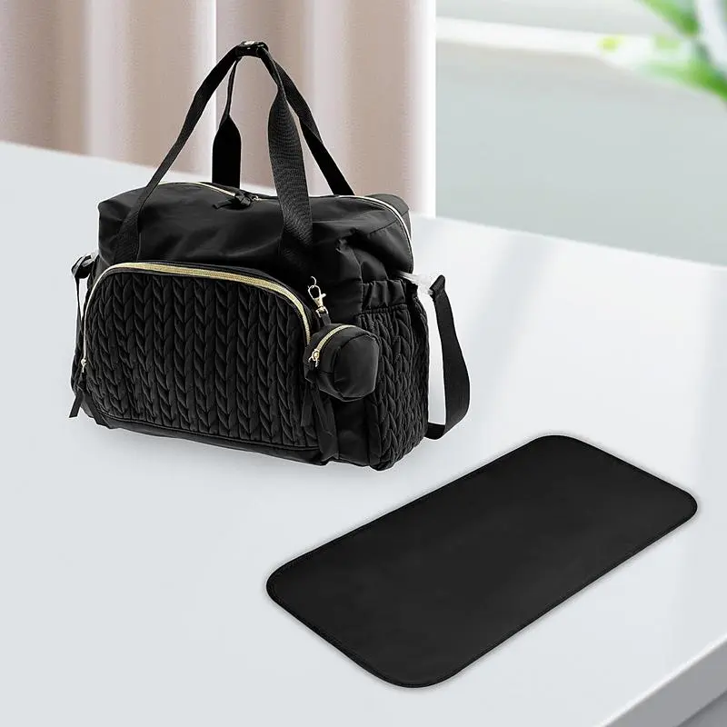 Large Capacity Diaper Bag Mommy Tote with Pacifier Case Reusable Travel Accessories Child Supplies for Home Travel