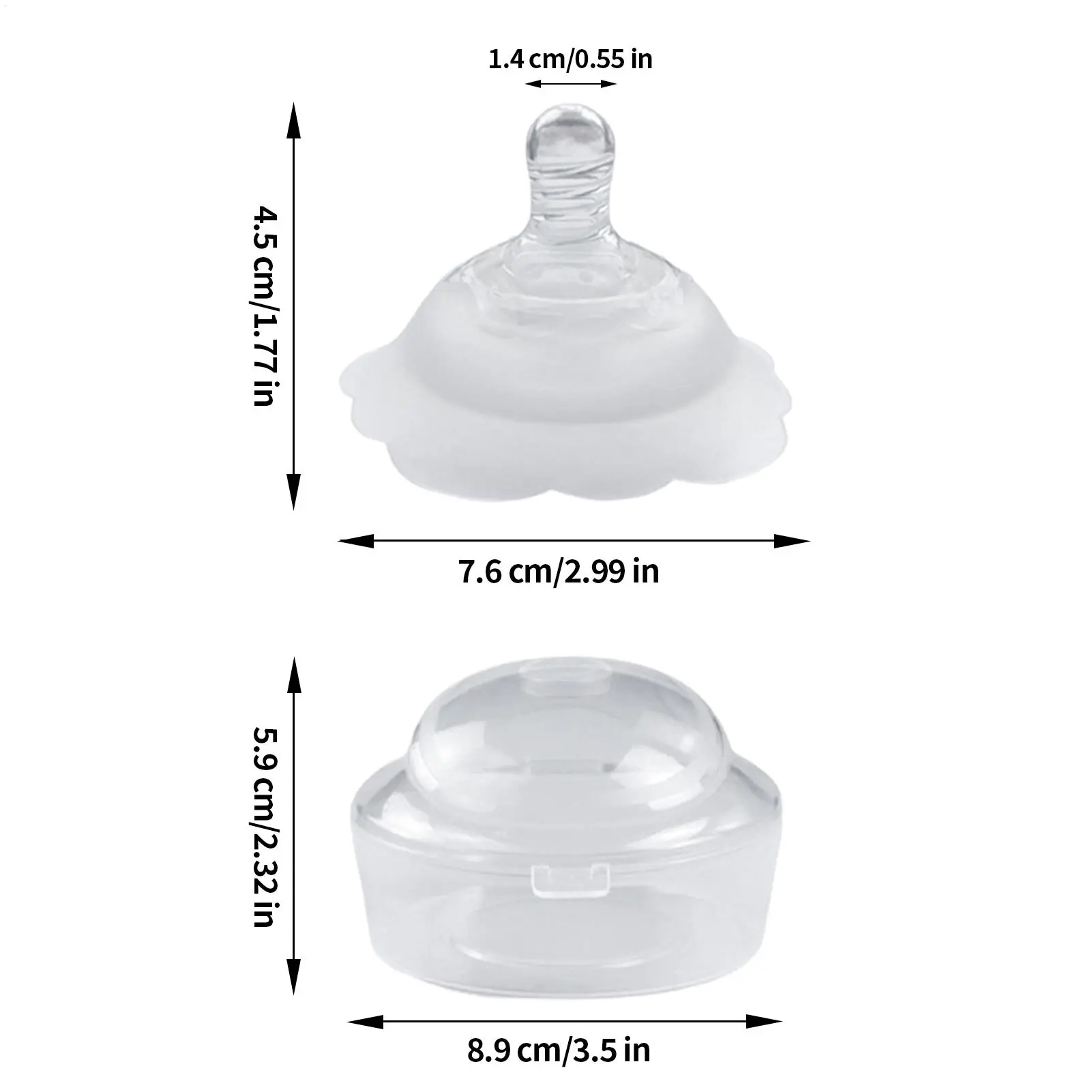 Silicone Nipple Shield for Breastfeeding Reusable Protection Soothing Care for Mom Women Baby Nursery Home accessories