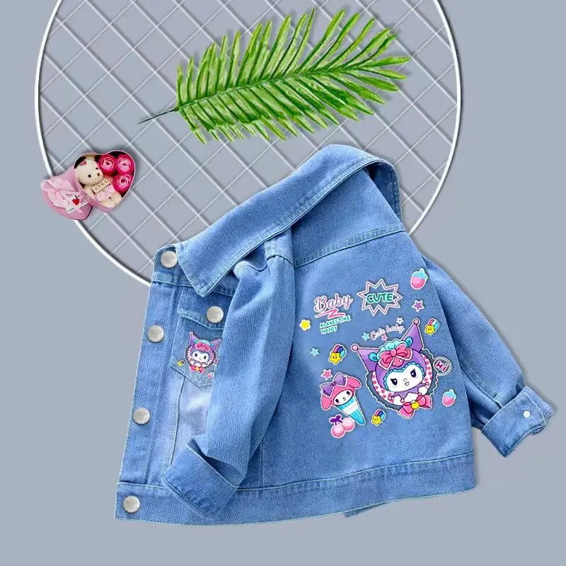 2025 Spring Baby Boys Girls Denim Mickey Minnie Mouse Jacket Coat Autumn Children Outerwear Kids Cotton Clothes for 2-7 Years