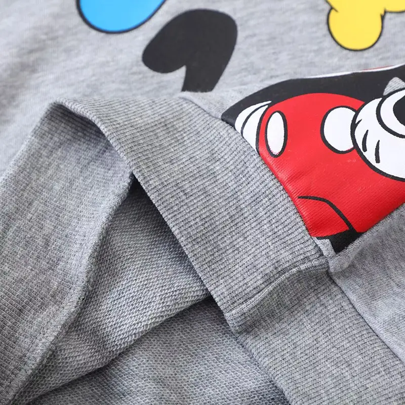 Spring Boys Cotton Sweatshirts Children Clothing New Autumn Fashion Cartoon Mickey Mouse Casual Pullover Kids Long Sleeve Tops