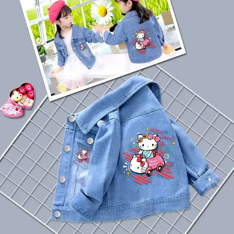 2025 Spring Baby Boys Girls Denim Mickey Minnie Mouse Jacket Coat Autumn Children Outerwear Kids Cotton Clothes for 2-7 Years