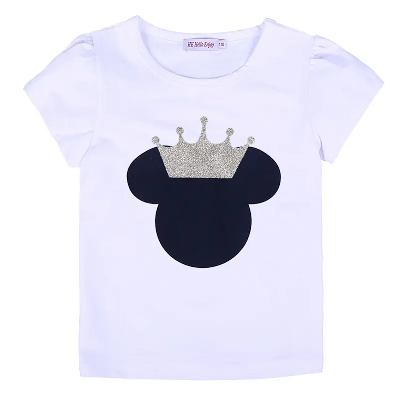 Summer Girls Clothing Sets Children Cartoon Minnie Mouse Cotton T-Shirt + Skirt 2Pcs Suit for 2-6 Years Kids Fashion Outfits