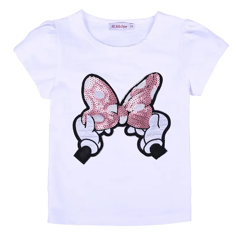 Summer Girls Clothing Sets Children Cartoon Minnie Mouse Cotton T-Shirt + Skirt 2Pcs Suit for 2-6 Years Kids Fashion Outfits