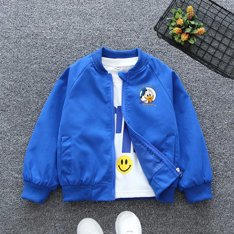 Spring Baby Boys Girls Coats Cartoon Mickey Mouse Hoodies Jacket For 1-6 Years Kids Sweatshirts Children Windbreaker Outerwear