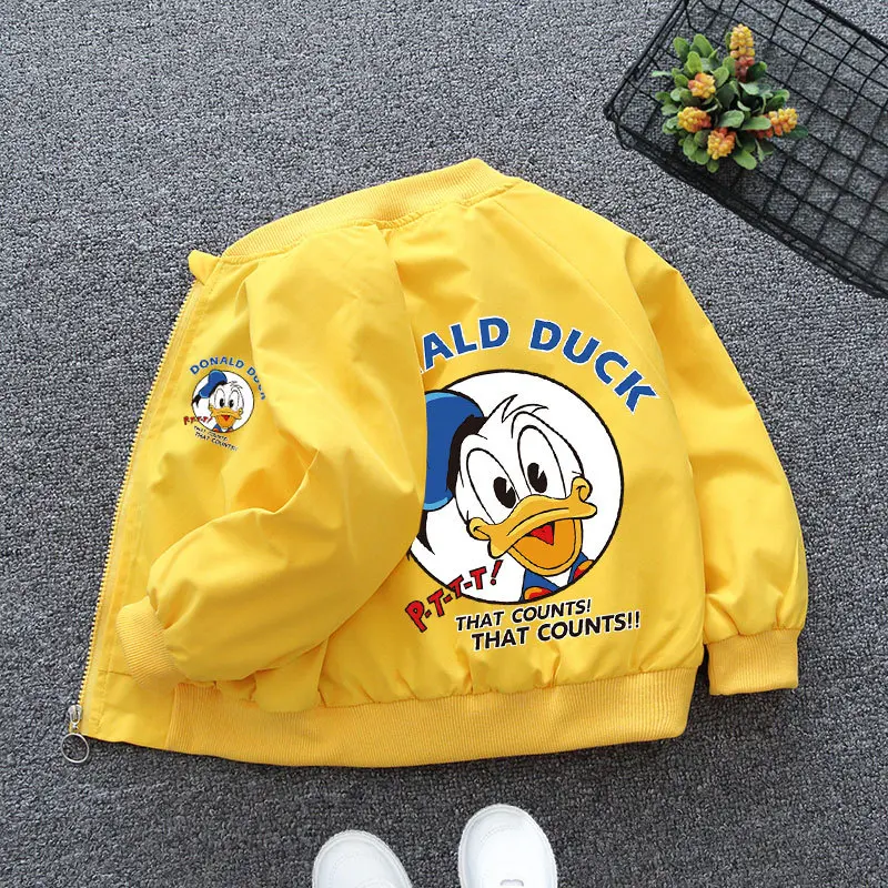Spring Baby Boys Girls Coats Cartoon Mickey Mouse Hoodies Jacket For 1-6 Years Kids Sweatshirts Children Windbreaker Outerwear
