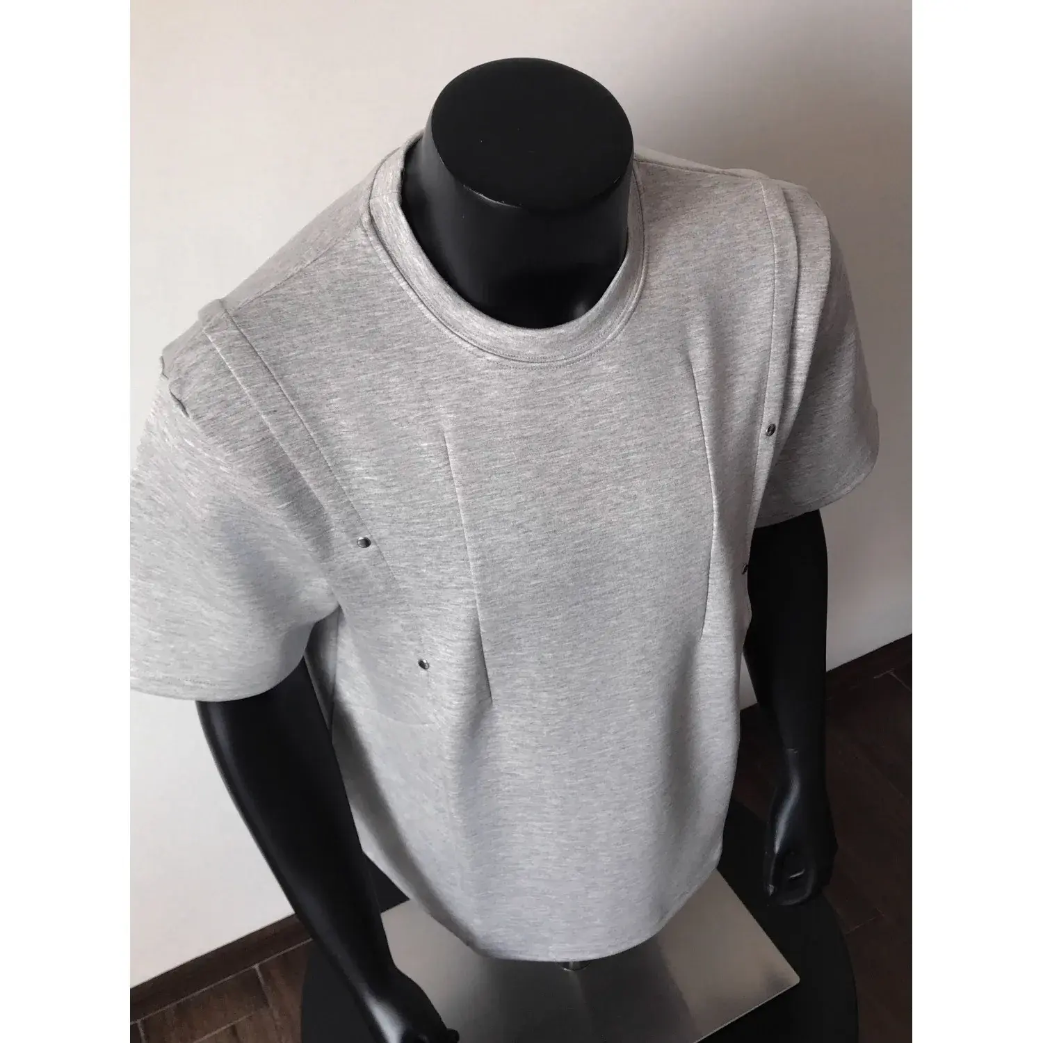 Techwear TShirts for Men Summer Baggy Clothing Rivet Pleated Design Y2k Black Punk Gothic Streetwear Casual Men's Tshirts