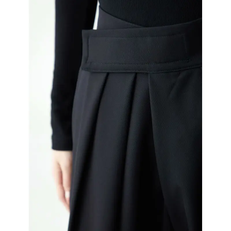 Black Minimalism Unisex Dress Pants High Waist Hook-and-Loop Men Women Trousers Harajuku Office Casual Baggy Tailored Suit Pants